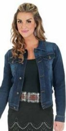 Wrangler® Women's Dark Blue Denim Jacket